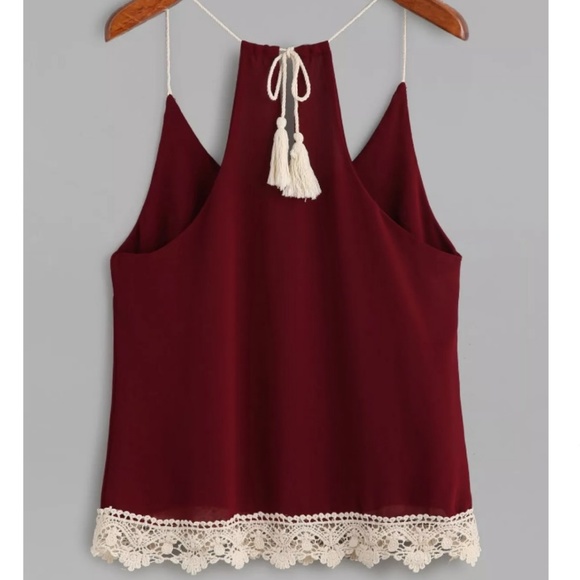 Burgundy Cami Top - Picture 2 of 4